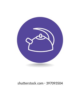 Teapot , kettle, tea kettle vector icon