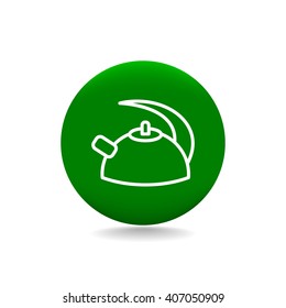 Teapot , kettle, tea kettle vector icon