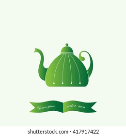 Teapot , kettle, tea kettle vector icon.