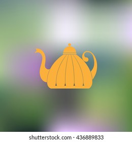 Teapot , kettle, tea kettle vector icon.