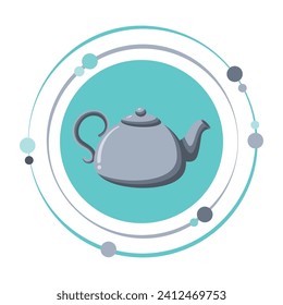 Teapot kettle vector illustration graphic icon logo