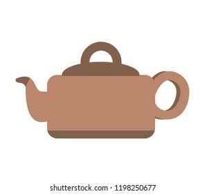teapot kitchen isolated icon