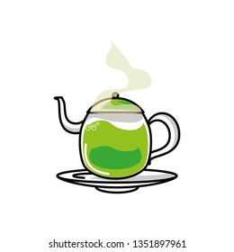 teapot kitchen isolated icon