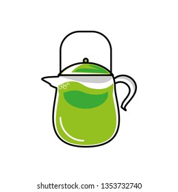 teapot kitchen isolated icon