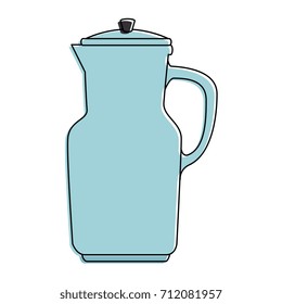 teapot kitchen isolated icon