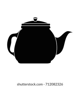 teapot kitchen isolated icon