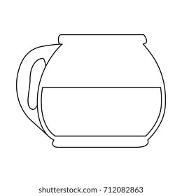 teapot kitchen isolated icon