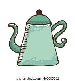 teapot kitchen isolated icon vector illustration graphic