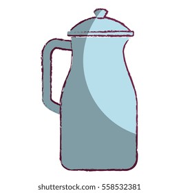 teapot kitchen tool isolated icon