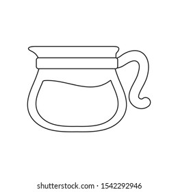 teapot kitchen traditional isolated icon vector illustration design
