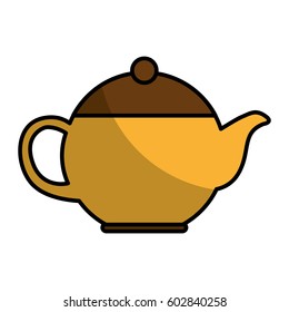 teapot kitchen utensil icon vector illustration design