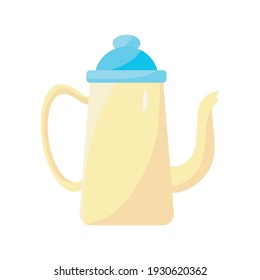 teapot kitchen utensil isolated icon