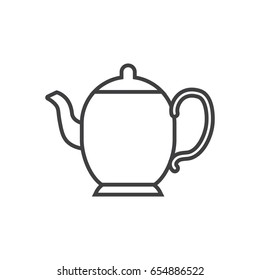 Teapot line icon.