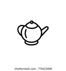 Teapot line icon