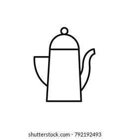 Teapot line icon