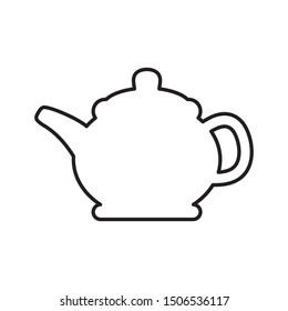 Teapot line icon, vector isolated sign