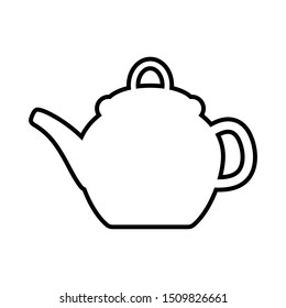 Teapot line icon, vector isolated sign