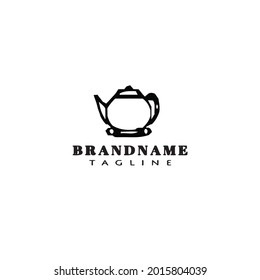 plantilla de diseño de iconos de logotipo de teapot ilustración vectorial moderna