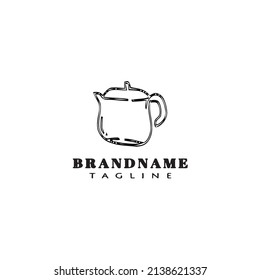 teapot logo icon design template modern vector illustration