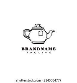 teapot logo icon design template modern vector illustration