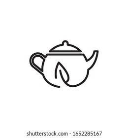 Teapot logo template vector icon design