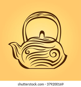teapot with ornaments