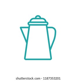 Teapot outline icon