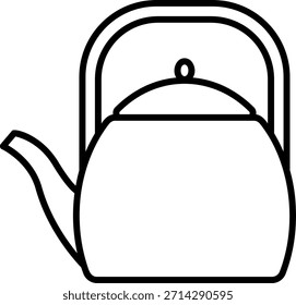Teapot-Gliederungssymbol, Vektorgrafik