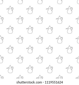 Teapot pattern vector seamless repeating for any web design