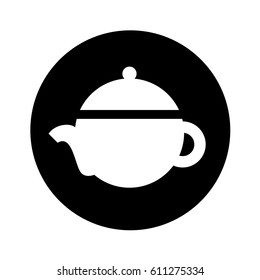 teapot silhouette isolated icon vector illustration design