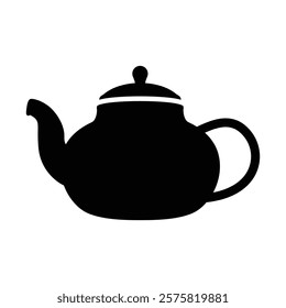 Teapot silhouette vector design isolated on a white background