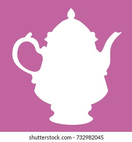 Teapot silhouette vector illustration