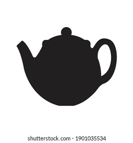 Teapot Silhouette Vector Tea Icon Symbol