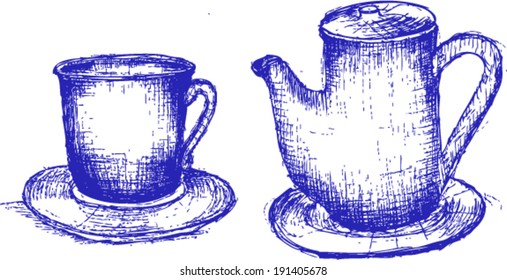 teapot, sketch
