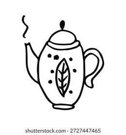 teapot sketch on a white background