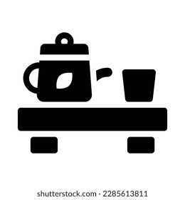 teapot solid icon illustration vector graphic