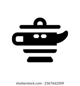teapot solid icon. vector icon for your website, mobile, presentation, and logo design.