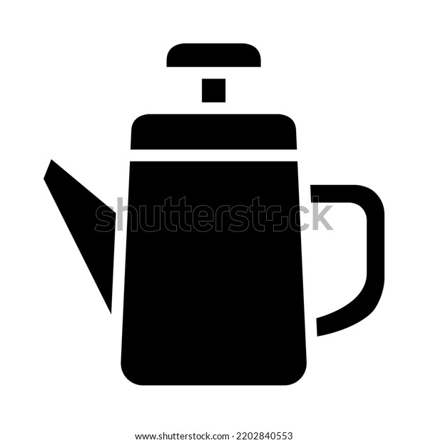 Teapot Symbol Icon Vector Illustration Stock Vector (Royalty Free