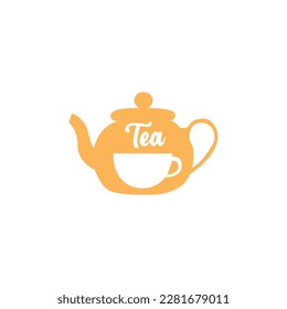teapot with tea cup logo