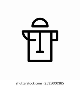 teapot tea icon sign vector