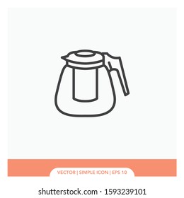 Teapot tea Icon Vector Illustration