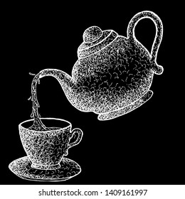 teapot tea in the morning