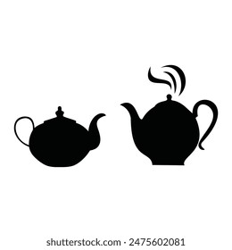 teapot and teacup vector eps illustration