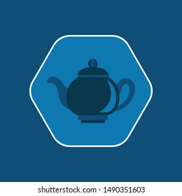 Teapot vector, Chinese New Year related flat design icon