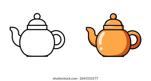teapot vector design illustration, teapot icon, teapot logo, good as sticker.