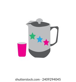teapot vector design logo icon template