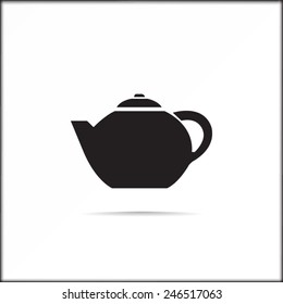 Teapot vector icon 