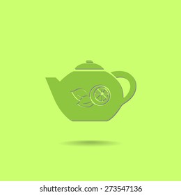 Teapot vector icon 