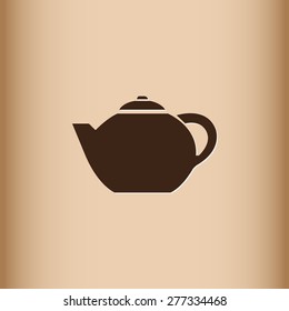 Teapot vector icon 