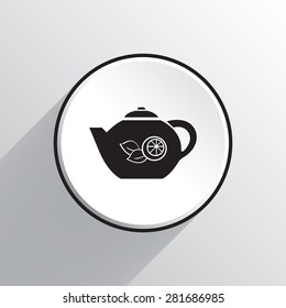 Teapot vector icon 